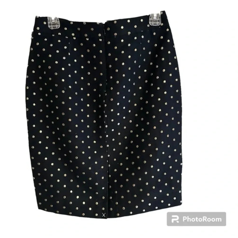 I.Crew factory polka dot pencil skirt